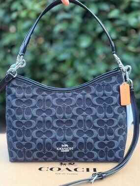 coach Laurel Shoulder Bag In Signature Denim cde44